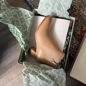 KATE SPADE Uptown Leather Booties - New in box